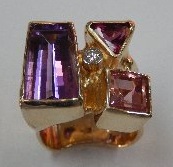 amethyst pink tourmalines diamond 113 sm